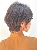 30代40代大人女性/前髪ありショートボブ/ショートヘア/髪質改善