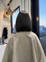 ロカ 表参道(loka)&nbsp;切りっぱなしボブ/ベージュ[表参道/ブリーチ/ハイライト]Mai