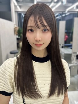 ロイ(Roi) 小顔レイヤー/シースルーバングミルクティーブラウン