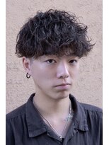 メンズフィール 南森町(MENS FEEL)&nbsp;スペインカール/スパイキーショート/ブルーブラック/南森町