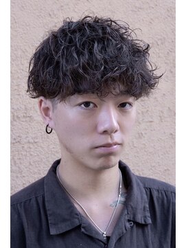 メンズフィール 南森町(MENS FEEL) スペインカール/スパイキーショート/ブルーブラック/南森町