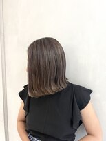 小森谷,ボブルフネビージュ小顔ワンレンロングボブハイライトj40