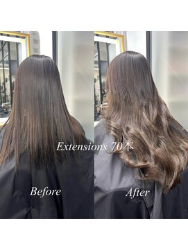 リアオオサカ テラス 梅田(Ria OSAKA terrace) ～アッシュブラウン　シールエクステ～ 【Ria 大阪 梅田】