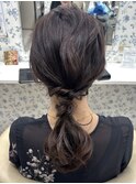 大人ローポニー/アップヘア/参列ヘア/ヘアアレンジ