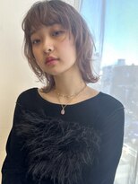 トリッカ シブヤ(TRICCA SHIBUYA) ミディアムウルフ/レイヤーカット/ハイトーン/透明感カラー