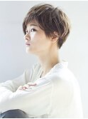 ◎大人可愛い◎小顔/刈り上げショートマロンベージュ/髪質改善