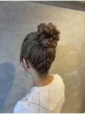#ヘアセット#あみおろし#セット#ウエディングセット
