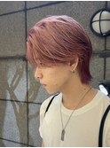 メンズ/ピンク/ブリーチ/ミルクティーベージュ/ハイトーン
