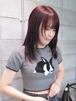 ノル 栄矢場町(nol)&nbsp;ブリーチなしの赤髪×レイヤーカット