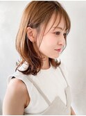小顔カット斜めバングサイドバング大人ガーリー#241f1216
