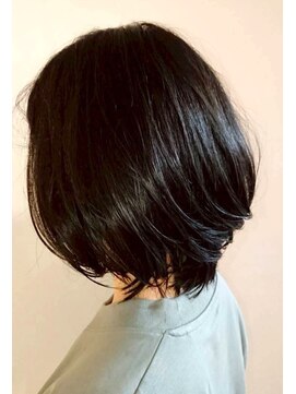 ジェコ ブラン(gecko. brun) 暗髪グレージュ/上品ボブ/地毛風カラー/オフィス#武蔵小山美容室