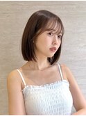 横浜丸顔面長解消タッセルボブレイヤーボブくびれボブ