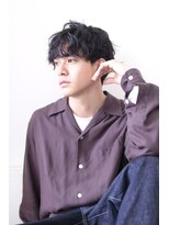 リメル 奥沢自由が丘店(Remel) スーツ短髪ツーブロック束感パーママッシュ黒髪ナチュラル