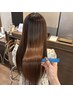 【うねり・広がりを自然にまとまる髪の毛に】カット+縮毛矯正 ￥16,500