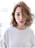 【tetote】明るめカラーと相性◎波ウェーブボブ