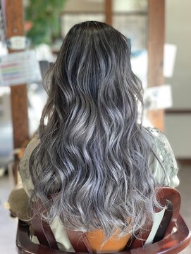 ヤソ(yaso) ラベンダーアッシュ　バレイヤージュ