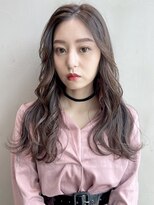 アイティーバイアルバム 八王子店(IT by ALBUM)&nbsp;ラフウェーブ_マロンベージュAラインボブかきあげロング_38331