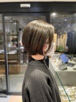 エヌ トーキョー(enu TOKYO) 白髪をカバーして明るい色に　大人かわいいヘア　脱白髪染め