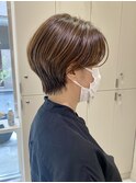 こなれミディ/美髪ヘア/大人かわいい/ホワイトグレージュ/渋谷駅
