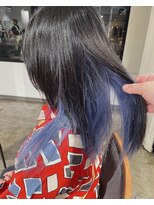 ザ オーダー(THE ORDER)&nbsp;ブルーのインナーを入れたロングウルフスタイル