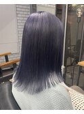 *ブリーチハイトーンカラーブルーブラックネイビーブルーカラー