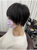 万能ショートヘア アッシュブラック