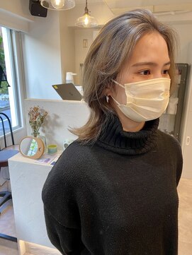 ベンジー 蔵前ii店(benji) 透明感グレージュ◎ 大人かわいい/ブリーチカラー/20代30代40代