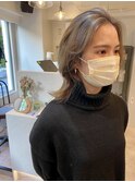 透明感グレージュ◎ 大人かわいい/ブリーチカラー/20代30代40代