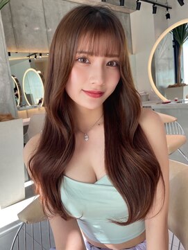 ロンドワン 三宮元町(Lond one) 韓国レイヤーカット/ヨシンモリフェイスレイヤー/艶髪カラー