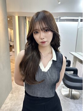 ヴィオットバイサロン(Viot by Salon) 前髪あり韓国カール髪質改善姫カットセミディシアーカラー