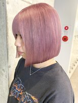 サンクプロジェクト(cinq PROJECT)&nbsp;ミルクティーピンクベージュダブルカラーハイトーン韓国レイヤー