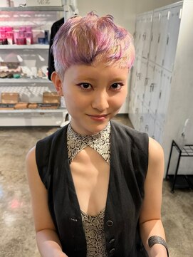 ザ オーダー(THE ORDER) ケアブリーチダブルカラーデザインカラーピクシーカット