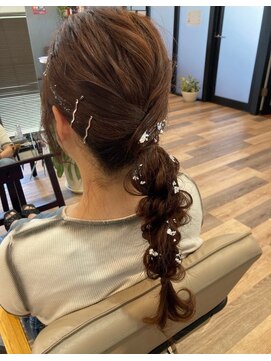 ロンズオーラ(RON'Z AURA) 銀箔のせ　編みおろし