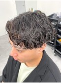 guest snap 前下がりセンターパート×波巻きスパイラルパーマ