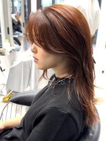 シティ(CITY)&nbsp;オレンジカラー カーテンバング 表参道