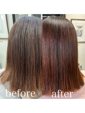 コレットヘア(Colette hair) 酸性ストレートbefore、after