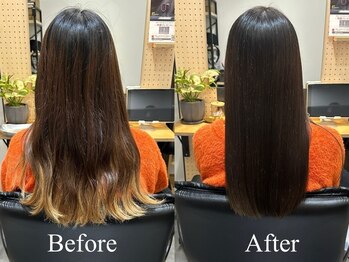 ウム(UMU)の写真/【失敗しない縮毛矯正】ダメージやパサつきが気になる方におすすめ◎厳選トリートメントで艶やかな髪にー