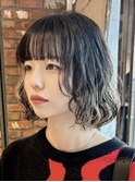 【macana指名】ボブパーマ ハイライト ブリーチパーマ