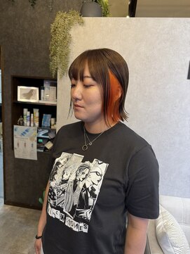 ブランカヘアー 西尾(BLANCA HAIR) オレンジカラー