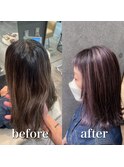白髪ぼかし　脱白髪染め　【藤沢　藤沢駅】