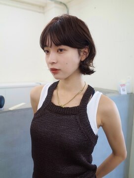 ノク 渋谷(nok) ボブ/パーマ/ブラウン_暗めカラーグランマッシュデザインカラー