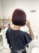 ディッシィ 立川(D'ICI)&nbsp;《SAYAKA》暖色チェリーレッド×ミニボブ