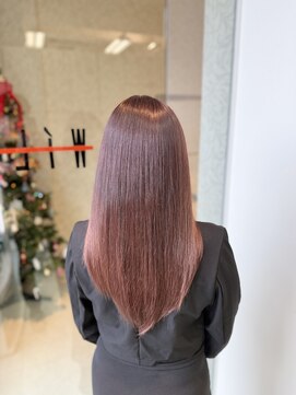 【ブリーチなしボルドーカラー】