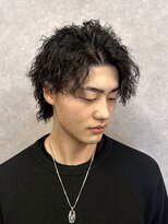 スター(STAR) 【あま市メンズパーマ】色気ミディアムウルフ