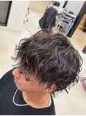 波巻きパーマ