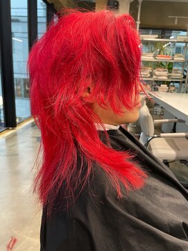 ランド(LAND) ビビッドレッド　ウルフカット