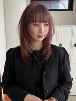 エイチ(811)&nbsp;ウルフカットボブショートカットレイヤーカットハイライトカラー