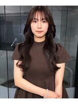 ジュベ 別府店(juve.)&nbsp;大人かわいい◆暗め透明感ショコラグレージュ顔周りカット
