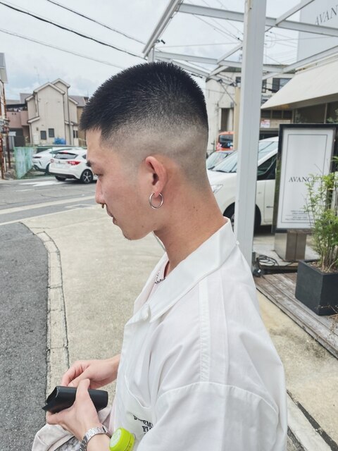 黒髪×オシャレ坊主×スキンフェード