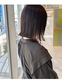 表参道/カットが上手い/アッシュブラック/ハイライト/小顔/ボブ